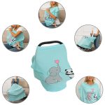 PPOGOO Nursing Cover for Breastfeeding Super Soft Multi Use for Baby Car Seat Covers Canopy Shopping Cart Cover Scarf Light Blanket Stroller Cover - Image 4